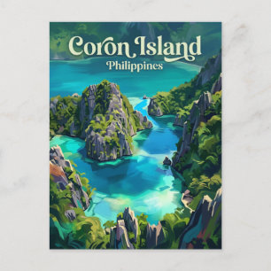 Cartão Postal Ilha Coron Filipinas