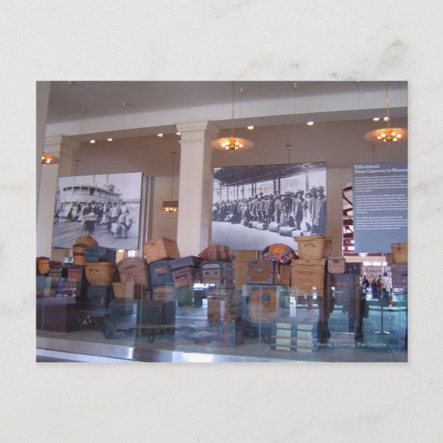 Cartão Postal Ilha da Bagagem Ellis (Frente)