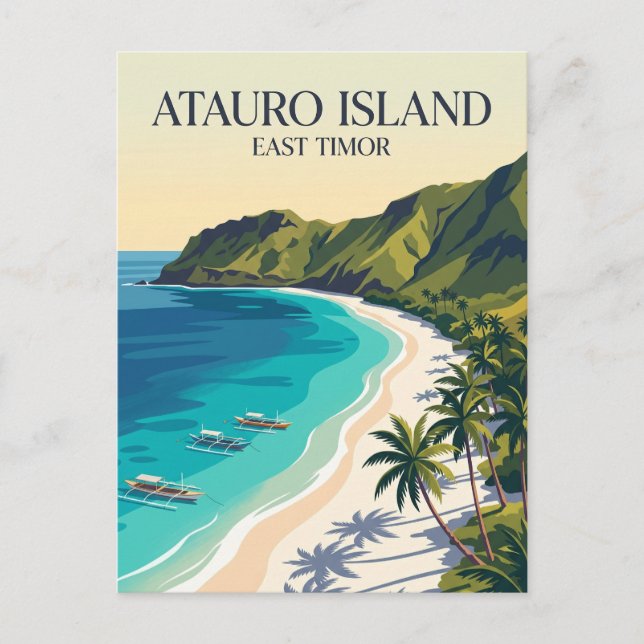 Cartão Postal Ilha de Atauro Timor-Leste (Frente)