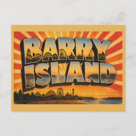 Cartão Postal Ilha de Barry País de Gales Viagens Antigas