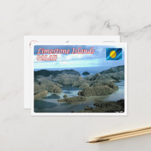 Cartão Postal Ilha de Calcário - Palau -