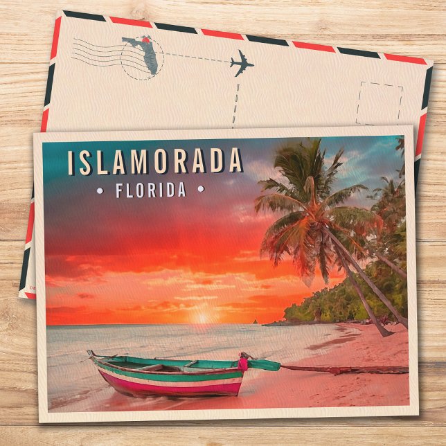 Cartão Postal Ilha de Islamorada, Flórida, Árvore Tropical de Pa (Criador carregado)