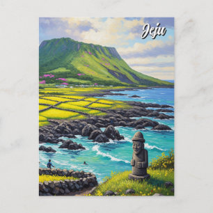 Cartão Postal Ilha de Jeju, Viagem da Coreia do Sul