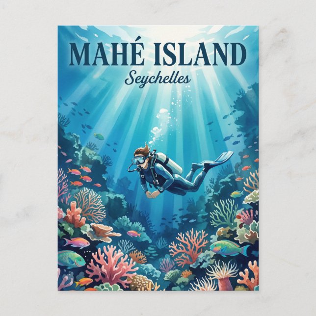 Cartão Postal Ilha de Mahé Seychelles (Frente)