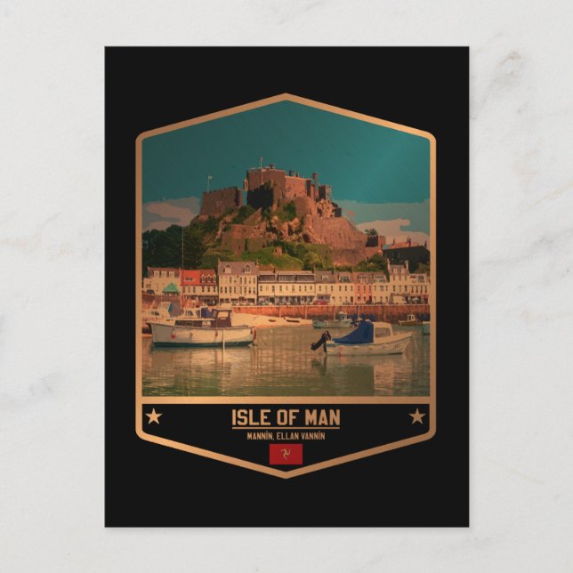 Cartão Postal Ilha de Man (Frente)