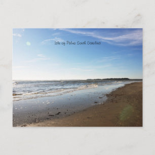 Cartão Postal Ilha de Palms Beach Sunset Carolina do Sul