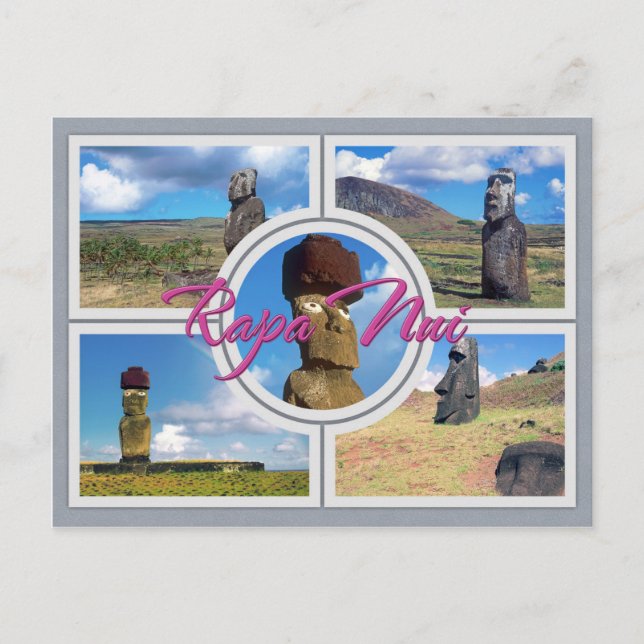 Cartão Postal Ilha de Páscoa (Rapa Nui) (Frente)