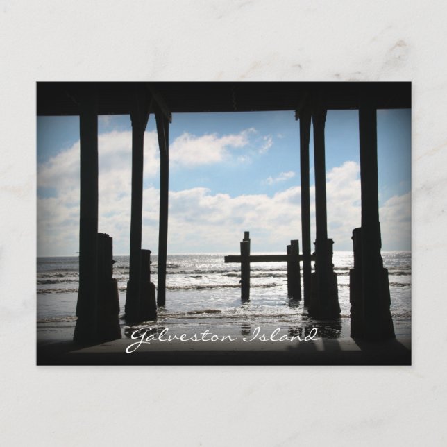 Cartão Postal Ilha de Pier Galveston, de Murdoch (Frente)