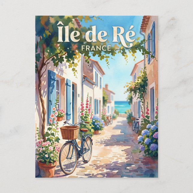 Cartão Postal Ilha de Ré França (Frente)