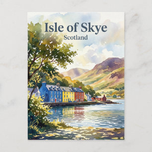 Cartão Postal Ilha de Skye, Portree Escócia
