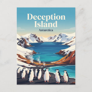 Cartão Postal Ilha Deception Antártica