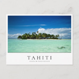 Cartão Postal Ilha desabitada no Taiti, Polinésia Francesa