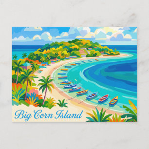 Cartão Postal Ilha do Milho Grande Nicarágua