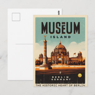 Cartão Postal Ilha do Museu Berlin - o coração histórico de Berl