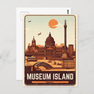 Cartão Postal Ilha do Museu Berlin - o coração histórico de Berl
