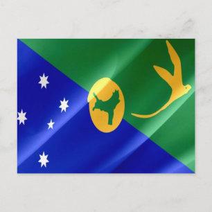 Cartão Postal Ilha do Natal - Bandeira -