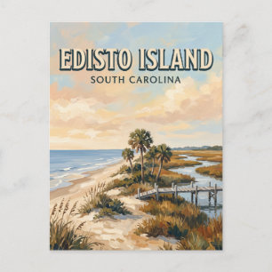 Cartão Postal Ilha Edisto Carolina do Sul
