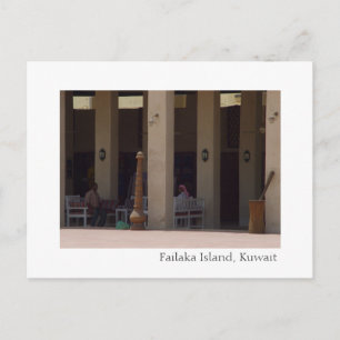 Cartão Postal Ilha Falaka, Kuwait - compro de souvenir