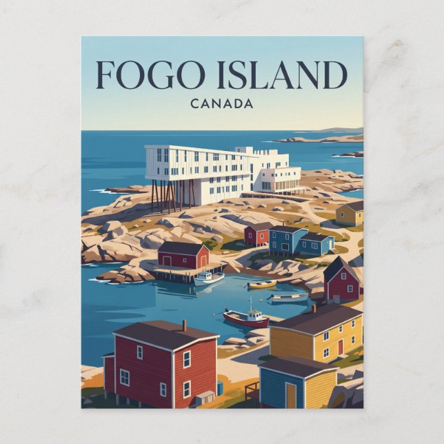 Cartão Postal Ilha Fogo Canadá (Frente)