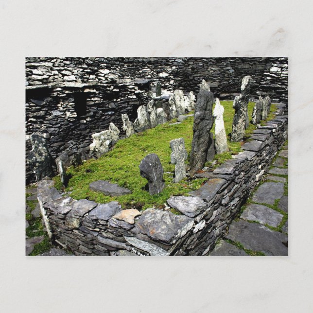 Cartão Postal Ilha Graveyard Skellig (Frente)