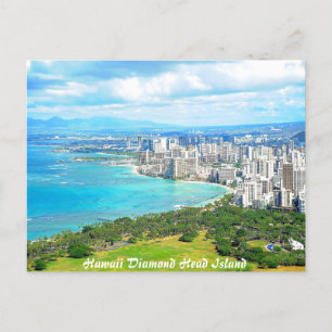 Cartão Postal Ilha Hawaii Diamond Head