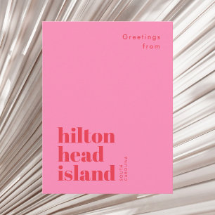 Cartão Postal Ilha Hilton Head Carolina do Sul cartão-postal mod