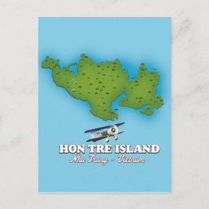 Cartão Postal ilha hon tre vietnã