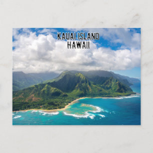 Cartão Postal Ilha Kauai no Cartaz Havaí