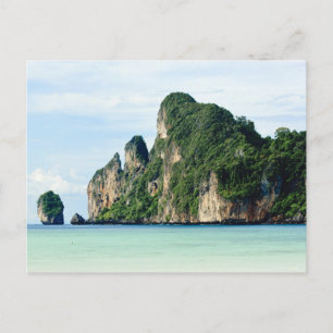 Cartão Postal Ilha Ko Phi Phi no Mar de Andamão, Krabi