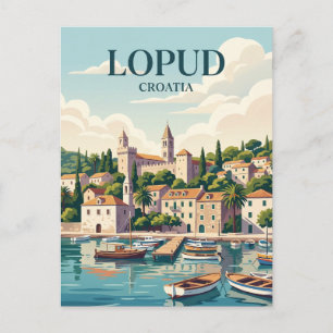 Cartão Postal Ilha Lopud Croácia