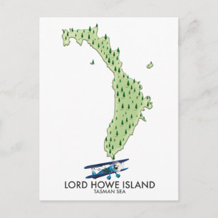 Cartão Postal Ilha Lord Howe Mar de Tasmânia