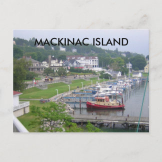 CARTÃO POSTAL ILHA MACKINAC ISLAND MACKINAW