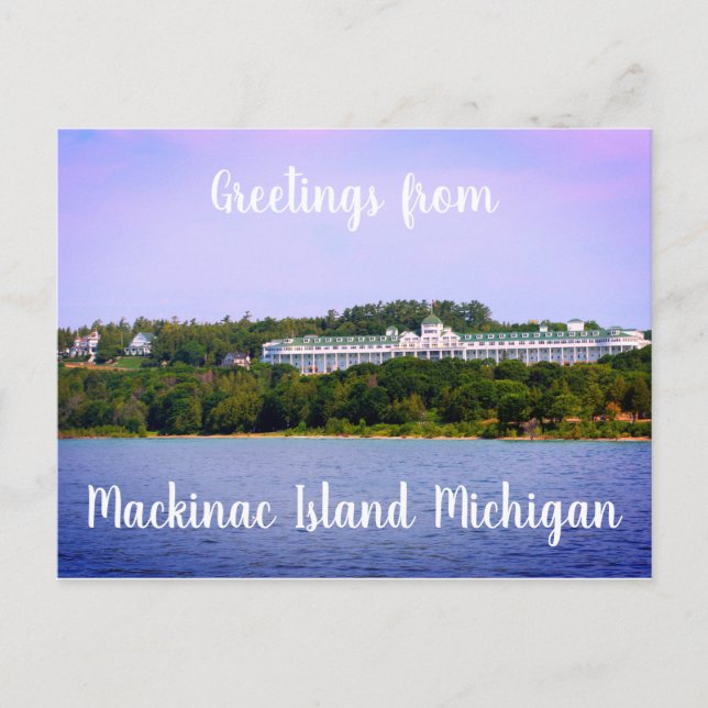 Cartão Postal Ilha Mackinac Michigan (Frente)