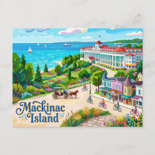 Cartão Postal Ilha Mackinac Michigan