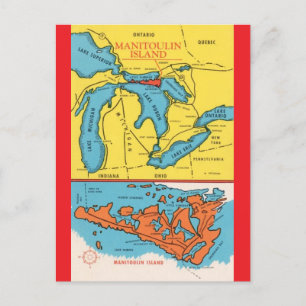 Cartão Postal Ilha Manitoulin Canadá 