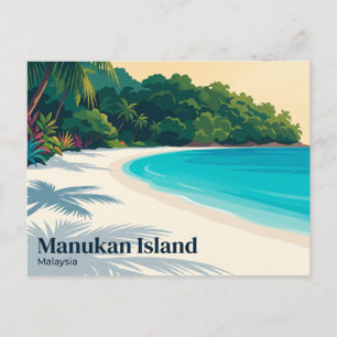 Cartão Postal Ilha Manukan Malásia
