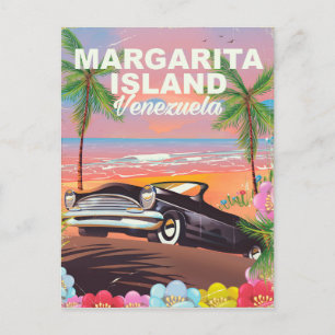Cartão Postal Ilha Margarita - pôster de viagem da Venezuela