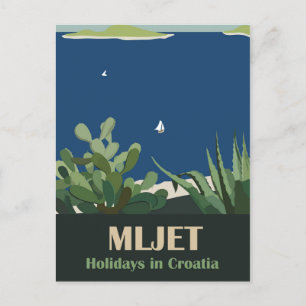 Cartão Postal Ilha Mljet, Croácia