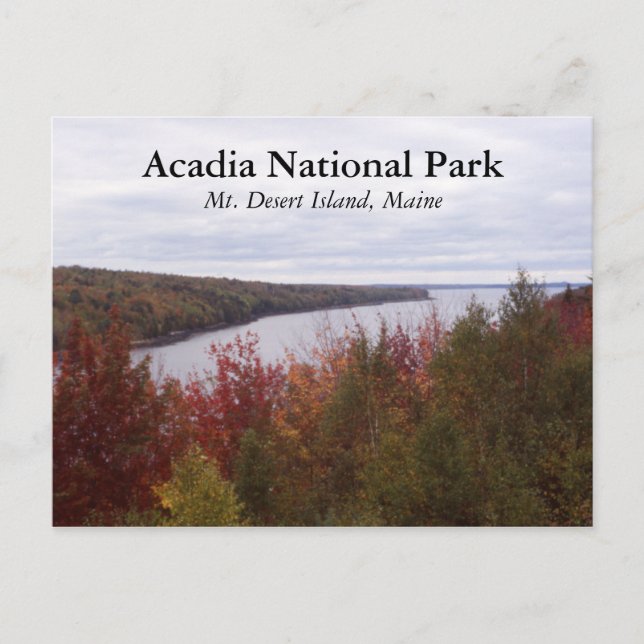 Cartão Postal Ilha Monte Desert (Frente)