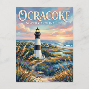 Cartão Postal Ilha Ocracoke, Carolina do Norte EUA