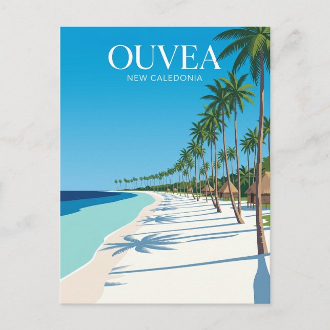 Cartão Postal Ilha Ouvea Nova Caledônia (Frente)