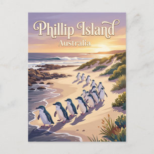 Cartão Postal Ilha Phillip Austrália