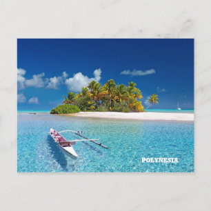 Cartão Postal Ilha Polinésia