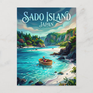 Cartão Postal Ilha Sado Japão