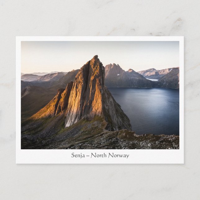 Cartão Postal Ilha Senja Noruega (Frente)