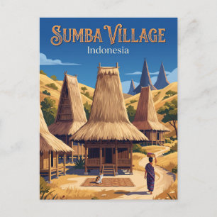 Cartão Postal Ilha Sumba Indonésia