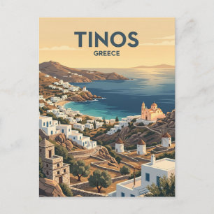 Cartão Postal Ilha Tinos Grécia