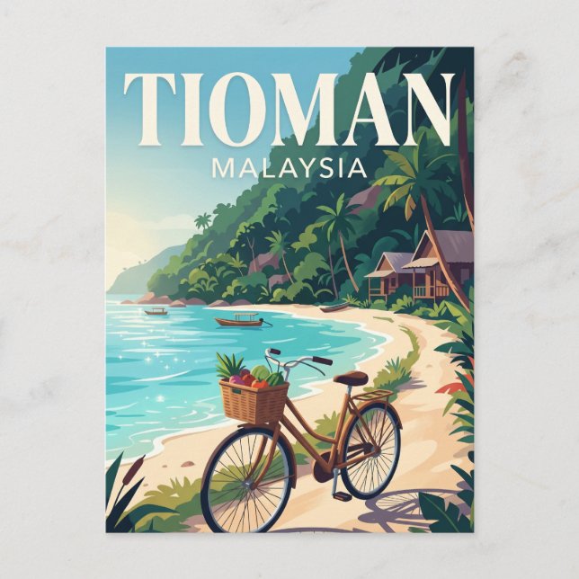 Cartão Postal Ilha Tioman Malásia (Frente)