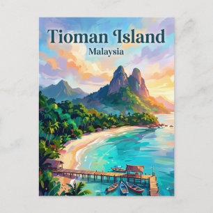 Cartão Postal Ilha Tioman Malásia