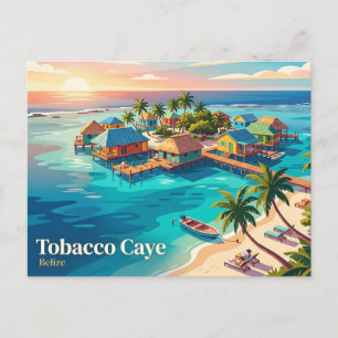 Cartão Postal Ilha Tobacco Caye Belize